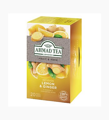 احمد تى اعشاب جنزبيل وليمون 20 فتلة